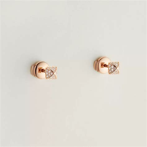 hermes clou d'h earrings|Hermes earrings for sale.